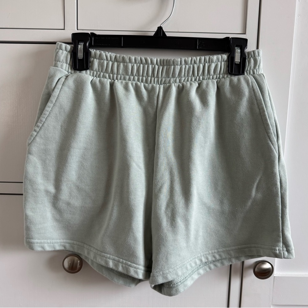Cotton On Sage Green Elastic Waist Shorts